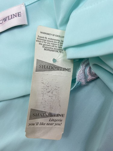 Vintage Shadowline NWT Sea Foam Teal Button Robe House Coat Women’s Plus 2x - Picture 6 of 12