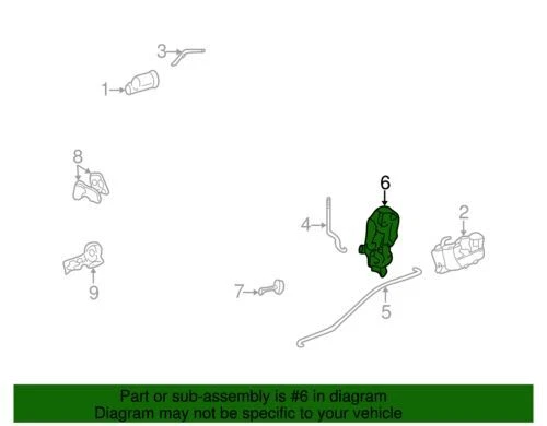 Conjunto de cerradura de puerta lateral trasera base Cadillac CTS SRX original GM 2003-2007 25843159 Foto 2 de 2