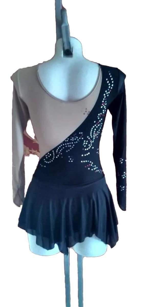 Leggings Da Pattinaggio Artistico - Cotone E Poliestere Termico | Con Cristalli A Spirale - Foto 5