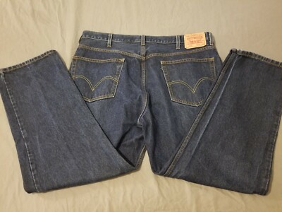 Mens Levis 505 Jeans 42x30 Regular Straight Denim Pants 40x30