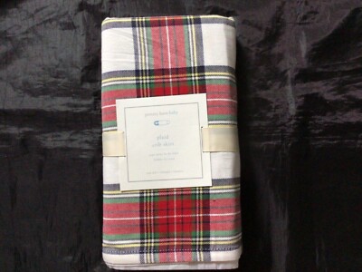 POTTERY BARN KIDS RED TARTAN PLAID CRIB SKIRT NEW | eBay