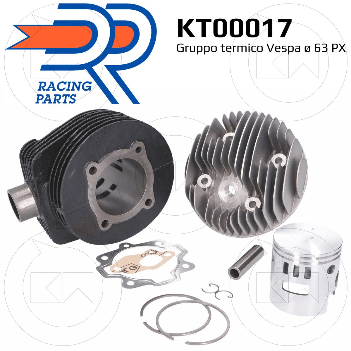 Bgm Piston Cilindro 177 Vespa Px Parmakit Gruppo Termico TVS