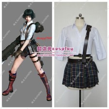 IN STOCK DMC Devil Hunter Mary Ann Arkham Lady Schoolgirl Outfit Cosplay Costume