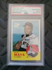 1997 Topps Mays Auto #17 Willie Mays Auto 1963 Topps Certified PSA DNA Autograph