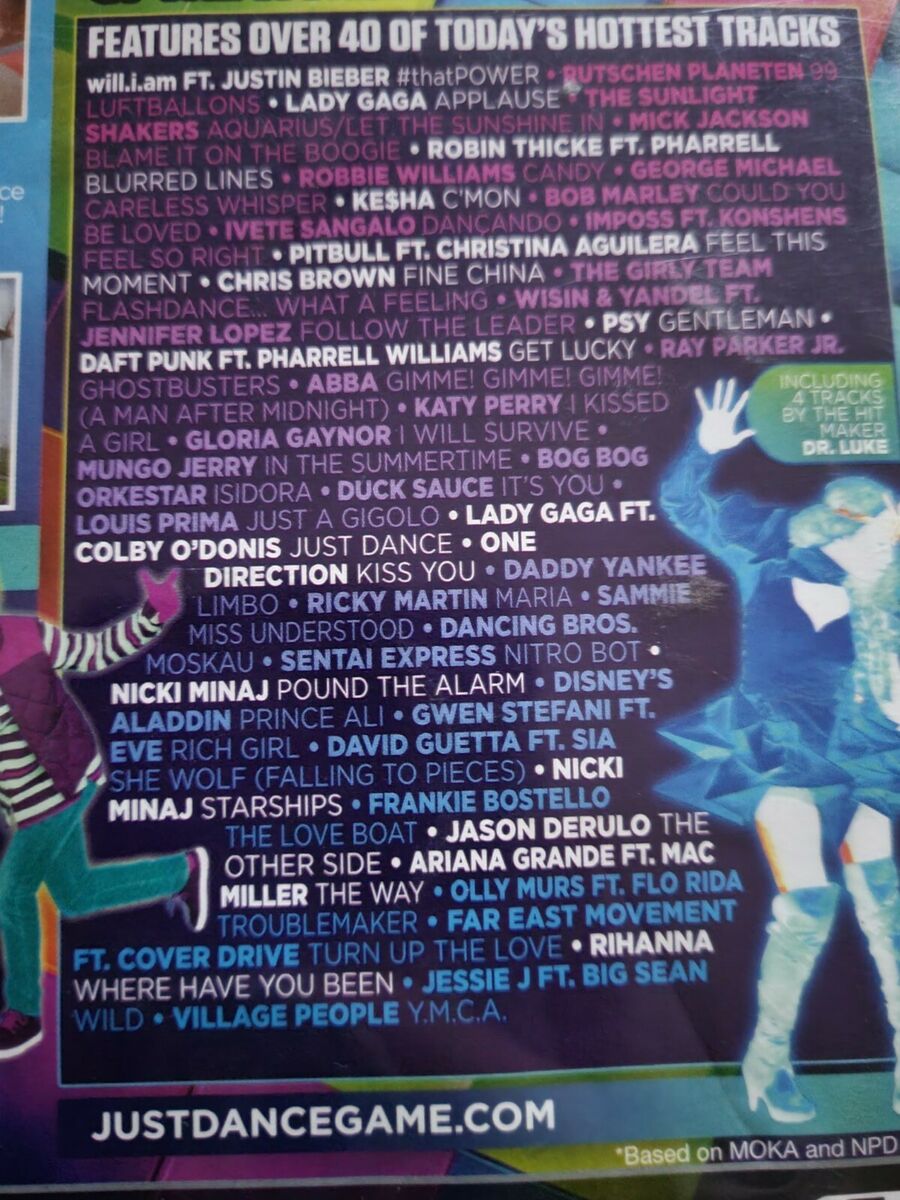 Just Dance 2014 (Nintendo Wii U, 2013) Video Game Complete 