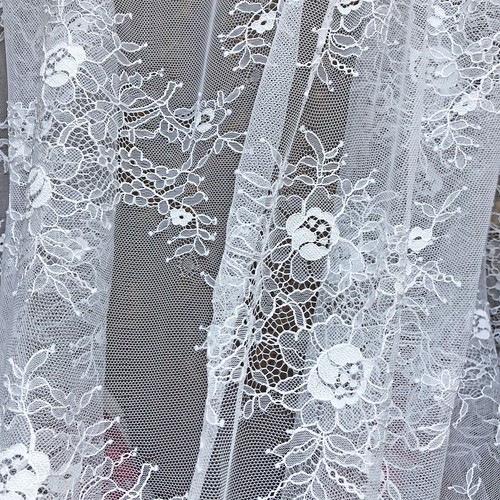 Sale Chantilly Wedding Costume Lace Fabric Girl Dress Veiling Blossom Tulle 1 PC - Picture 4 of 7