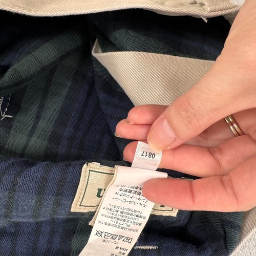 LL Bean Pants Men's 36x32 Beige Double L Chino Flannel Lined Natural Fit - Picture 8 of 13