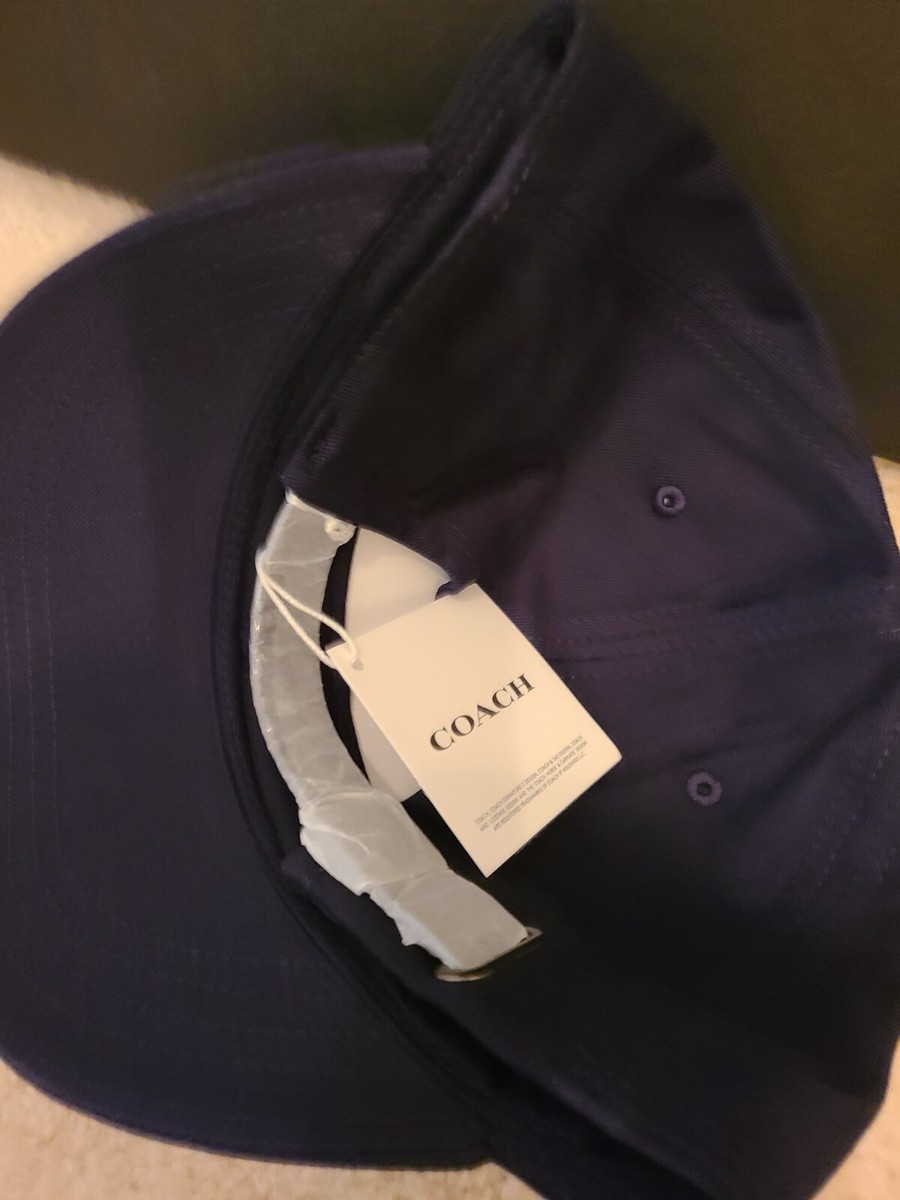 New $169 Coach Limited Edition Men's Cap Navy Adjustable Size