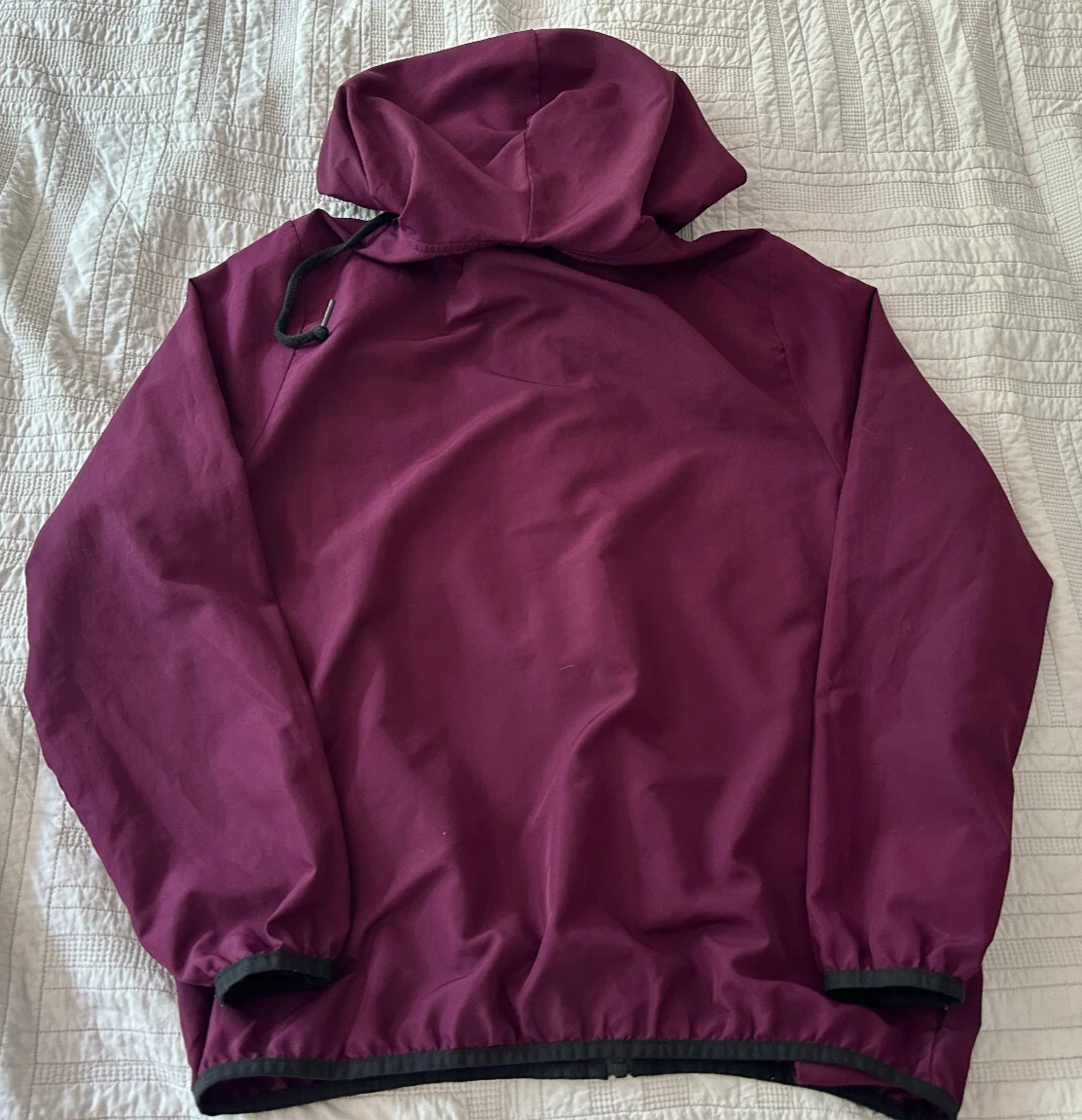 UNDERCOVER FELPA CON CAPPUCCIO ROSA VICTORIA'S SECRET MAROON GIACCA CAPPOTTO TAGLIA XS