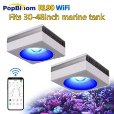 PopBloom LED Aquarium Lighting Marine Aquarium Lights LED Fish Coral Reef Tank