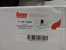 Oatey 14055 Masterflash Flexible Roof Flashing, EPDM, 12 x 12 In. Base, 5 to 9
