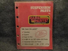 November 1988 Rare Parts Suspension Parts Catalog 1930s Through 1988