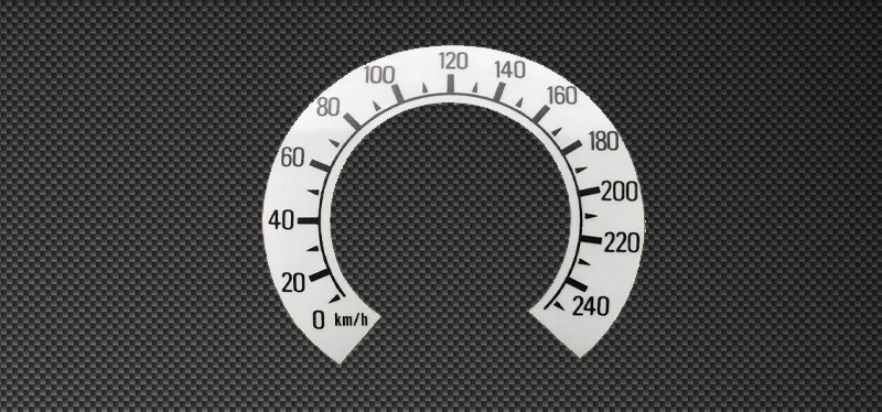 Tacómetro Pegatina Apto para Yamaha Km/H V-Max 1200 2WE Kmh Pegatina - Imagen 1 de 1