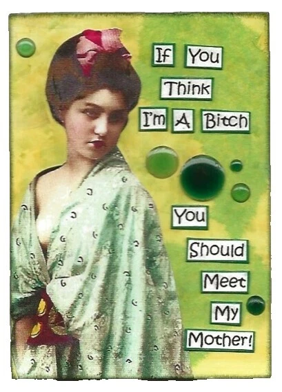 De mujer en miniatura Arte mixta y Collage Arte