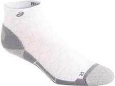 Asics Road Running Quarter Length Performance Sock - White - 1 Pair