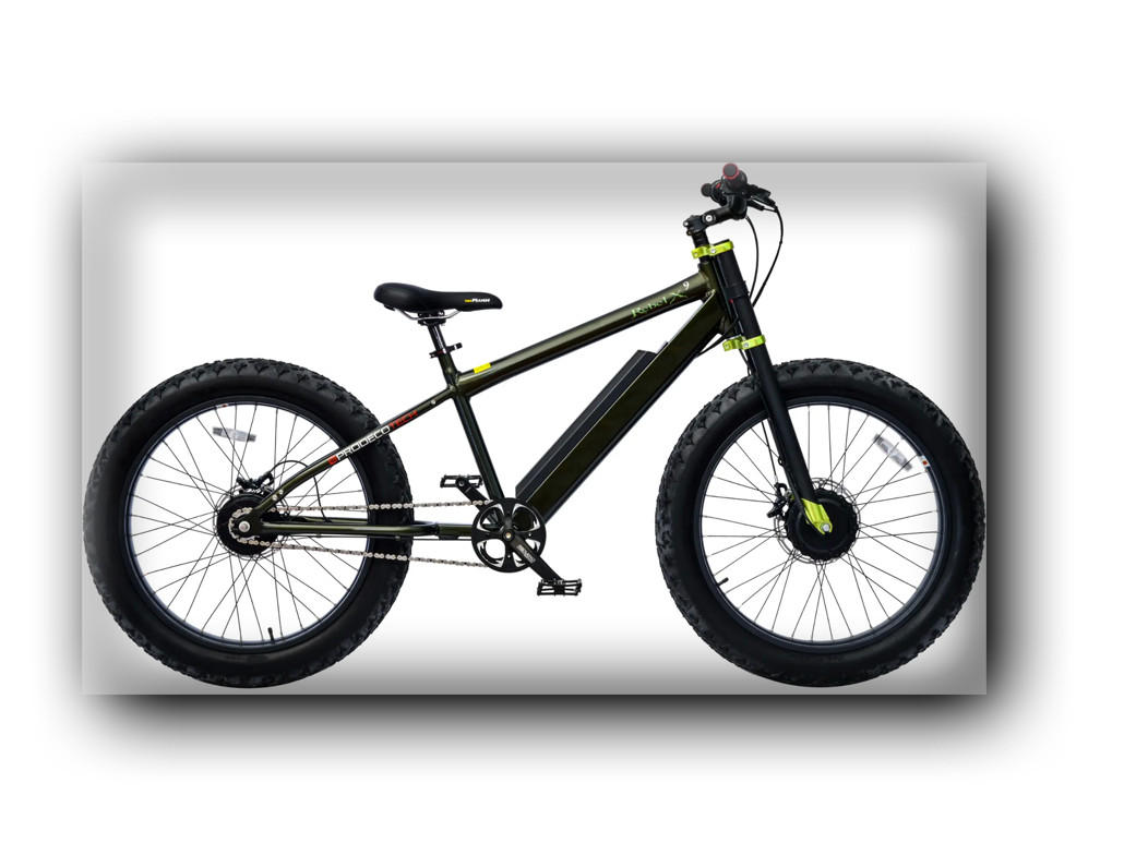 ProdecoTech Rebel X9 26" Electric Bike Dark Green Metallic V7.0 #NO5708