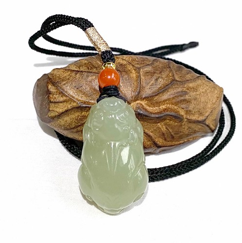 Hombres Mujeres Jade Pixiu Colgante 100% Natural Hotan Jade Pixiu Collar Colgante Y069 - Imagen 23 de 27