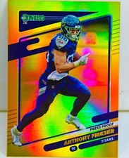 Anthony Firkser 2021 Donruss Football Gold Holo Press Proof SP Refractor Card#15