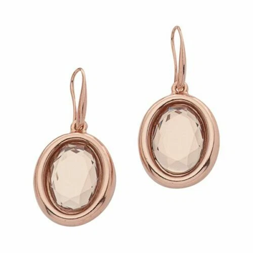 Pendientes de bisutería de oro rosa