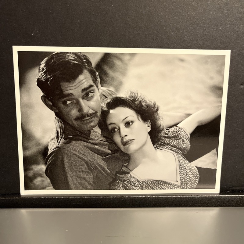 Vintage Clark Gable & Joan Crawford 1940 1985 Fotofolio Postcard Unposted Rare