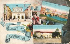 dh60 cartolina saluti da capua provincia di caserta