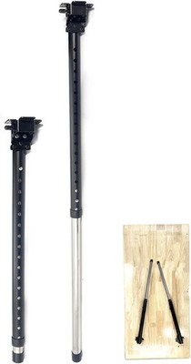 Adjustable Folding Table Legs 22-36'', Heavy Duty Metal, Set of 2 | Height Adjust