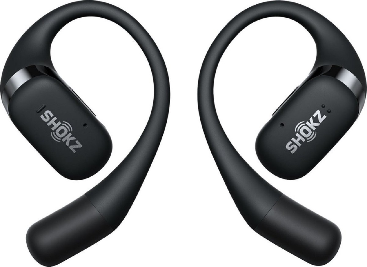 SHOKZ OPENFIT T910ワイヤレスイヤホン ブラック Shokz T910-ST-BK-US OpenFit Open-Ear True Wireless Earbuds