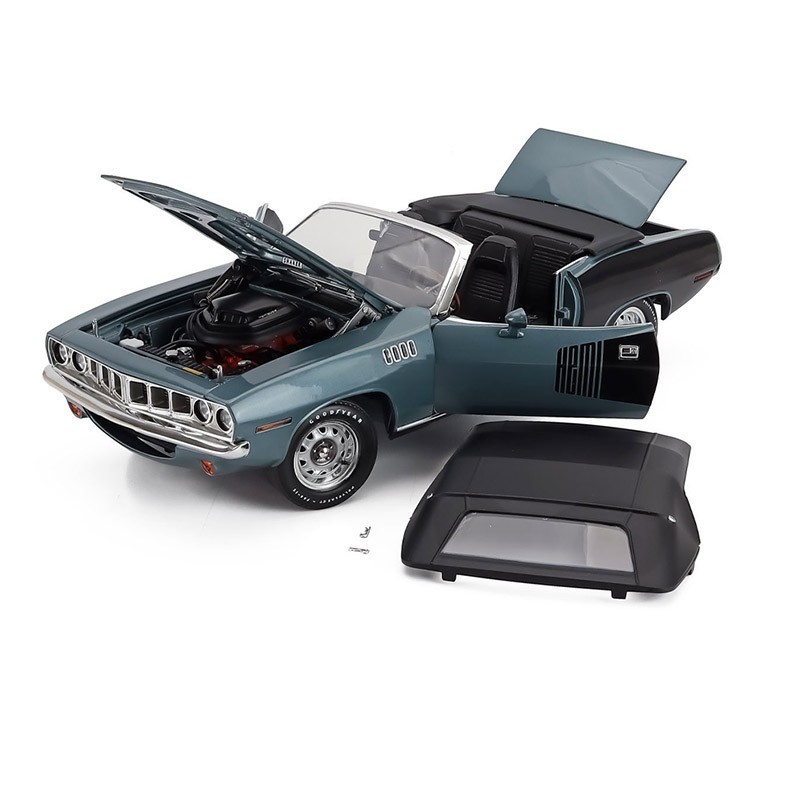 1971 PLYMOUTH HEMI CUDA CONVERTIBLE WINCHESTER GRAY 1:18 SCALE | eBay
