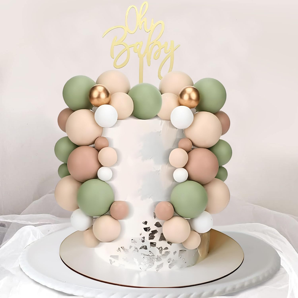 108 StüCk Tortendeko Kugeln Mini Balls Cake Topper Tortendeko Geburtstag Kugel S-image