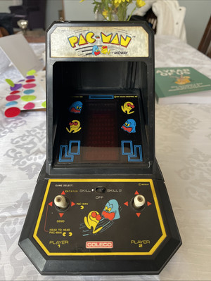 1981 Coleco Vintage Pac-Man Midway Mini Arcade Tabletop Video  Game- WORKING  