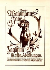 Das Waidmanns Jahr Jagdhund ADAC Automobilclub Ludwig Hohlwein Original 49