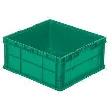Orbis Nso2422-11 Green Solid & Stackable Straight Wall Storage Container, 19.7