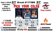 DAVID HARRIS 2026 Leaf Pop Century Hobby CASE 10 BOX Break #1175BD