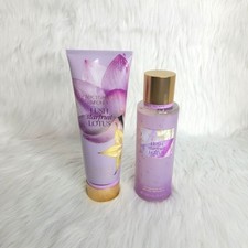 Victoria's Secret Lush Starfruit Lotus Body Mist & Lotion Set Womens NEW.