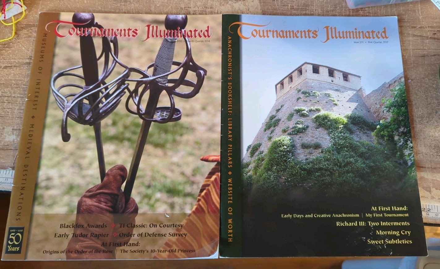 Lot Of 2 Tournaments Illuminated Issues 200 & 201 Magazine SCA