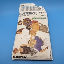 4873 Classic Butterick SEWING Pattern Misses 1990s Pullover Top Size XS - M