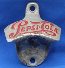 Vintage Pepsi Cola Single Dot Wall Mount Bottle Opener By Starr X Single Dot