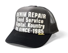 kapital DENIM REPAIR SERVICE PT truck cap hat trucker gray black