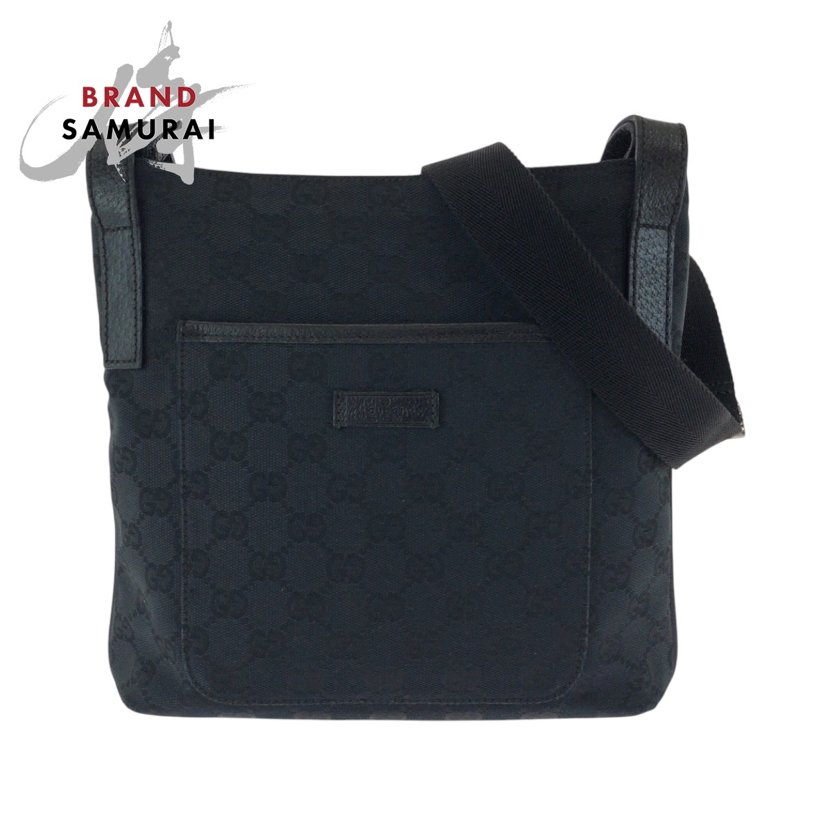 Gucci GG Canvas Shoulder Bag Pochette in Black 502425