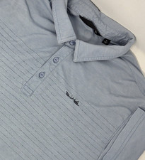 Travis Mathew Polo Shirt Mens XL Light Blue Performance Short Sleeve