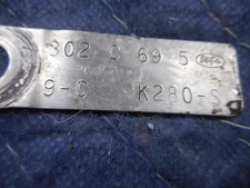 1969 Ford Mustang Cougar Galaxie Torino F100 Motor Engine 302 Id Tag 9-c K280-s 1969 Ford Mustang Cougar Galaxie Torino F100 Motor Engine 302 Id Tag 9-c K280-s