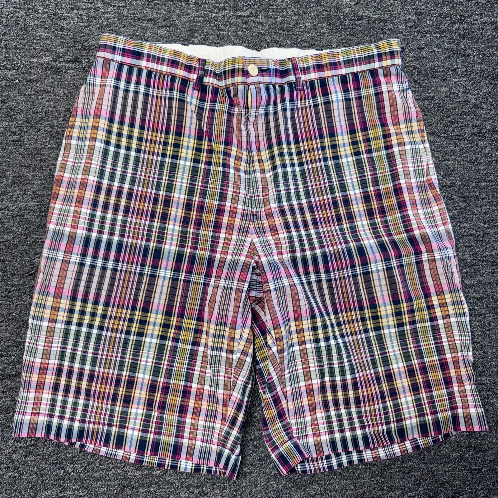 Vintage Polo Ralph Lauren Tartan Plaid Chino Shorts Mens - Sz 36 Multicolor