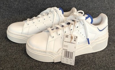 Adidas Women's Stan Smith Bonega 2 White/Blue Leather Platform Sneakers NWT  Sz 6 | eBay