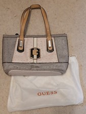 Guess Pink/Beige pattern  handbag, 2 handles