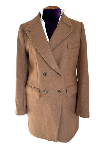 Damen Jacob Cohen Mantel Beige Wolle 46