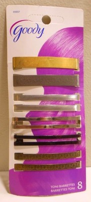 Goody Girl's Hair Barrettes 8 On A Card Long About 2 3/8'' Long Some Are Sets