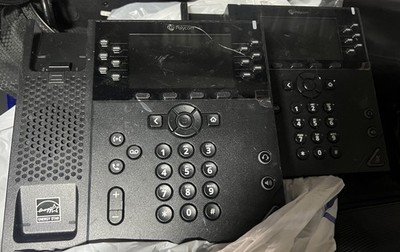 Qty 21 Poly VVX 450 Ring Central Business VoIP Phone BLK 12 Lines. 2201-4884-001
