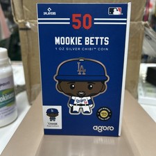 MOOKIE BETTS 1 oz Silver Chibi Coin. Unopened Limited Mint Baseball Collectable