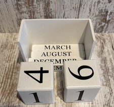 Kalender*Holzwürfel*Dauerkalender*Tischkalender*Würfel*Kalender*