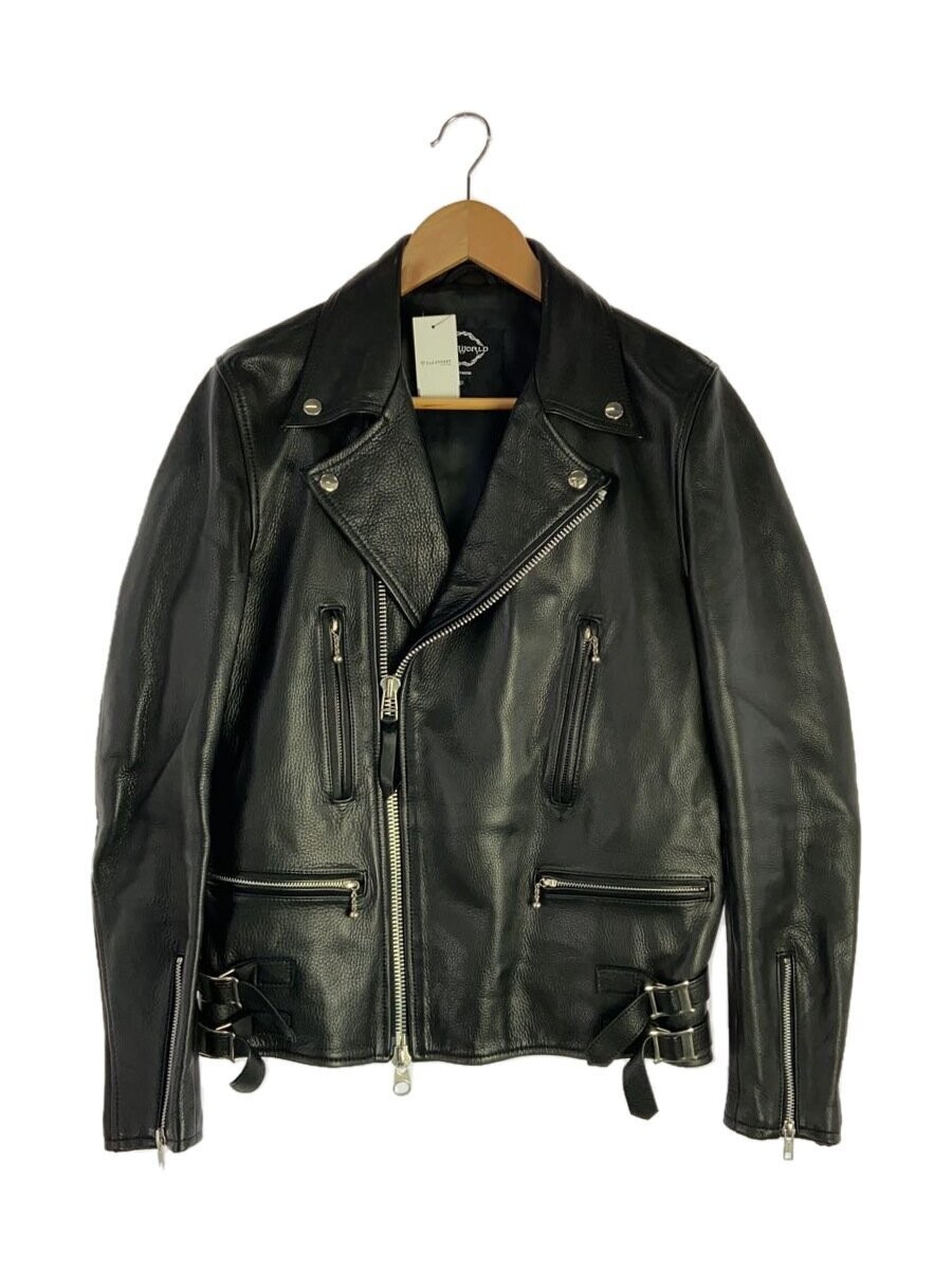 Y 2 Leather Double Riders Jacket/40/Cowhide/Blk/Plain 22001